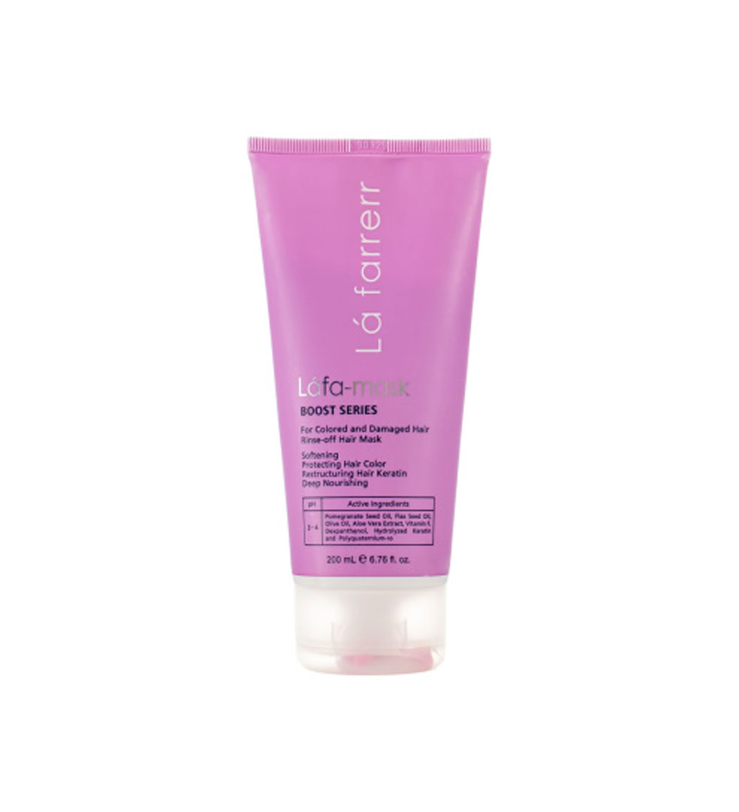 ماسک مو ترمیم کننده موهای رنگ شده و آسیب دیده Lafarrerr Rinse Off Hair Mask for Colored and Damaged Hair
