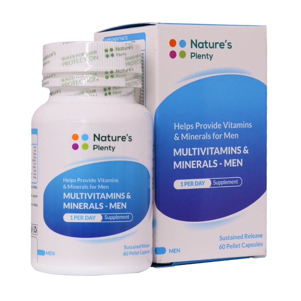 مولتی ویتامین و مینرال آقایان 60عددی slow-release-capsule-multivitamins-and-minerals-for-men-29970
