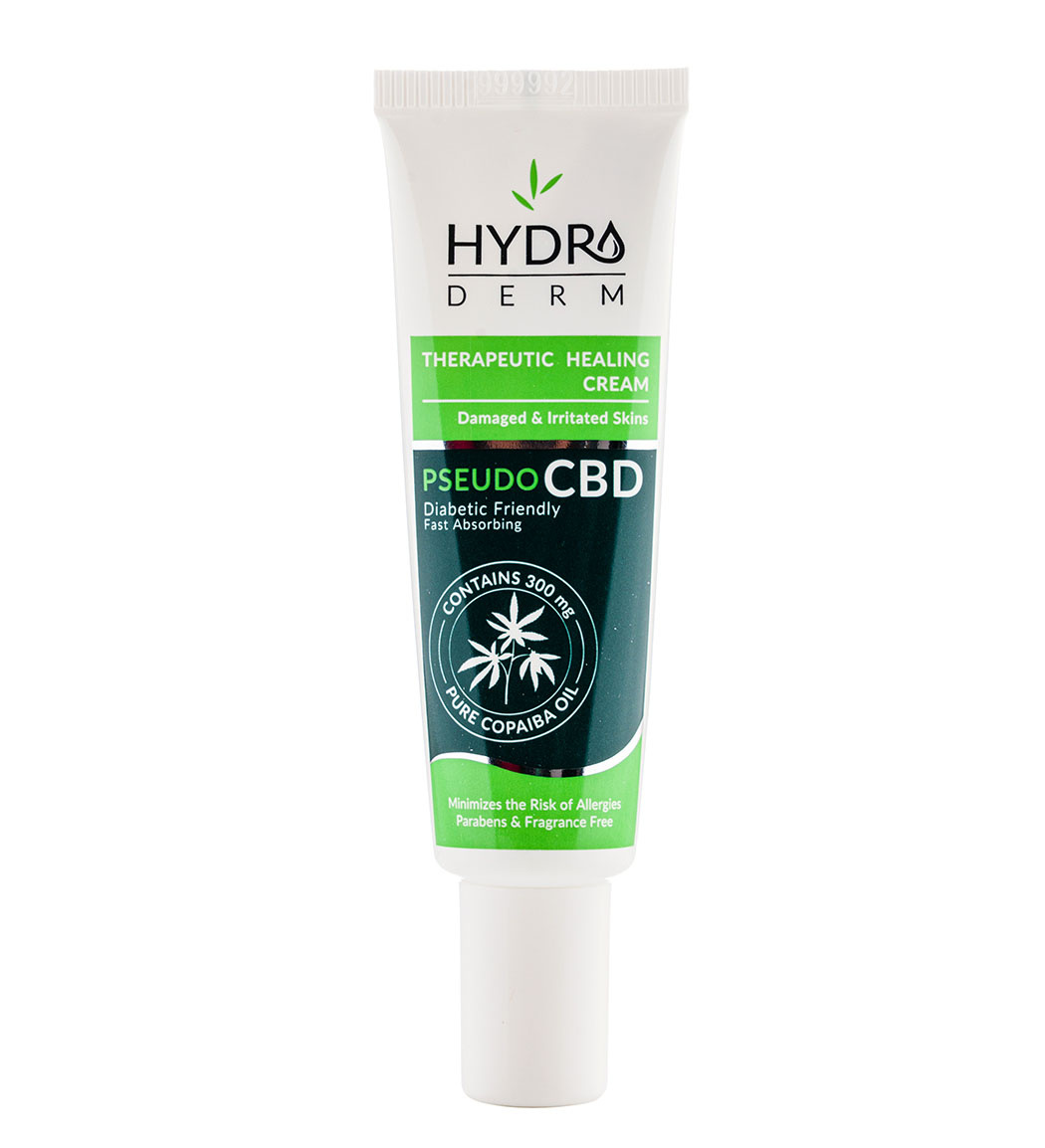 کرم التیام بخش و ترمیم کننده پوست های آسیب دیده CBD حجم 30میل Hydroderm Therapeutic Healing Cream 30ml