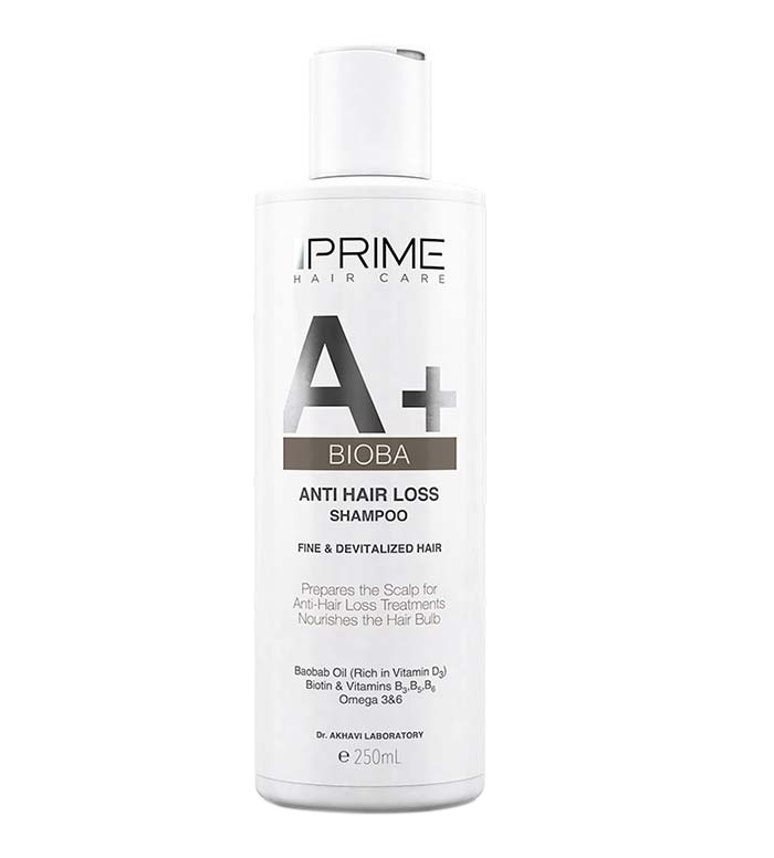 شامپو ضد ریزش و تقویت کننده  بیوبا ای پلاس Prime A Bioba Anti Hair Loss Shampoo 250