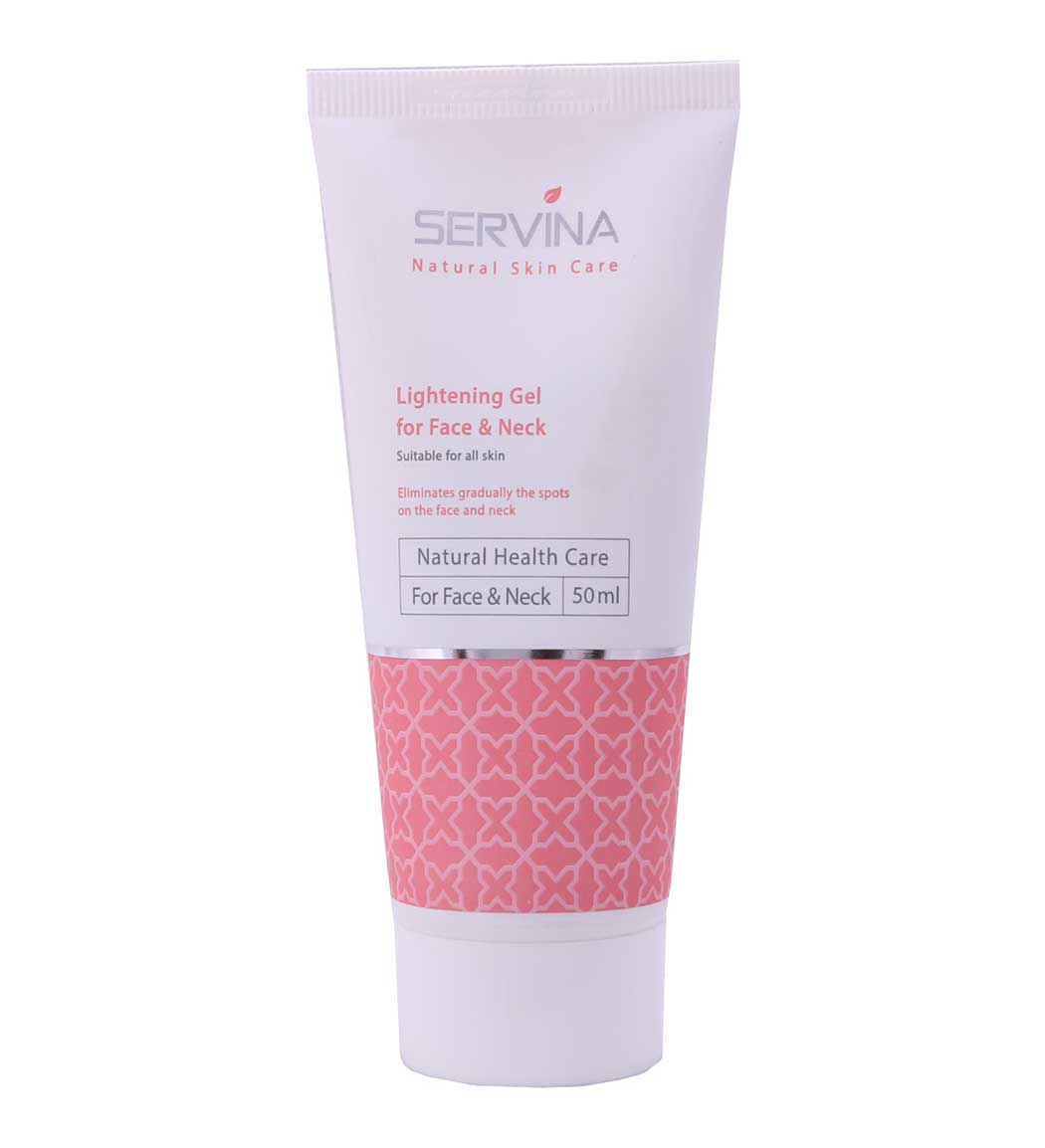 ژل روشن کننده صورت و گردن Servina Lightening Gel For Face 50ml