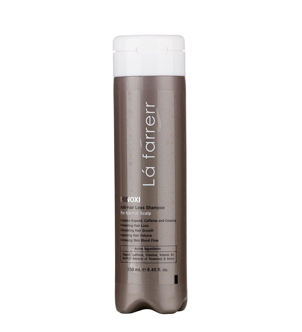 شامپو ضد ریزش ماینوکسی برای موهای معمولی و نازک 250 میل Lafarrerr Monoxi Anti Hair Loss Shampoo for Normal Hair