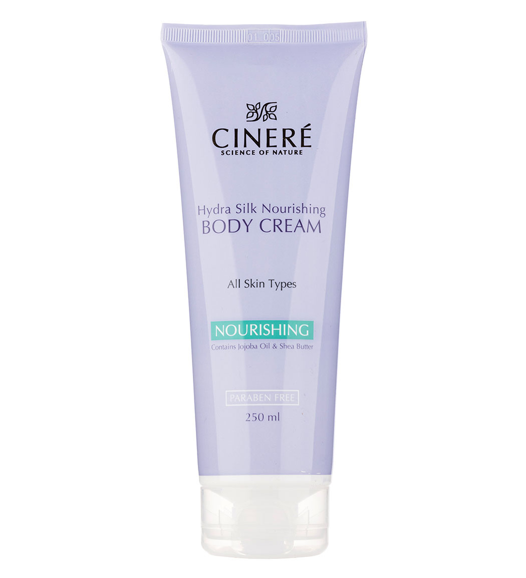 کرم بدن مغذی cinere hydra silk nourishing body cream