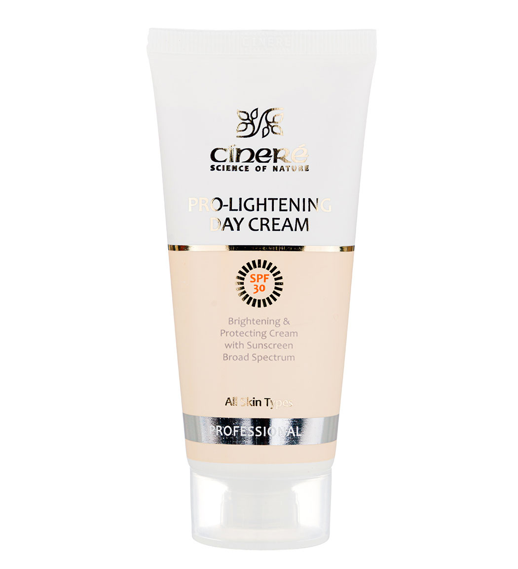 کرم روشن کننده روز اس پی اف 30 cinere pro lightening day cream