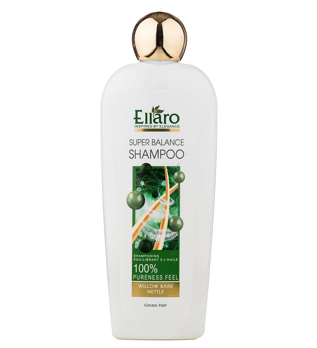 شامپو مناسب موهای چرب مدل Super Balance حجم 450میل Ellaro Super Balance For Oily Hair 450ml