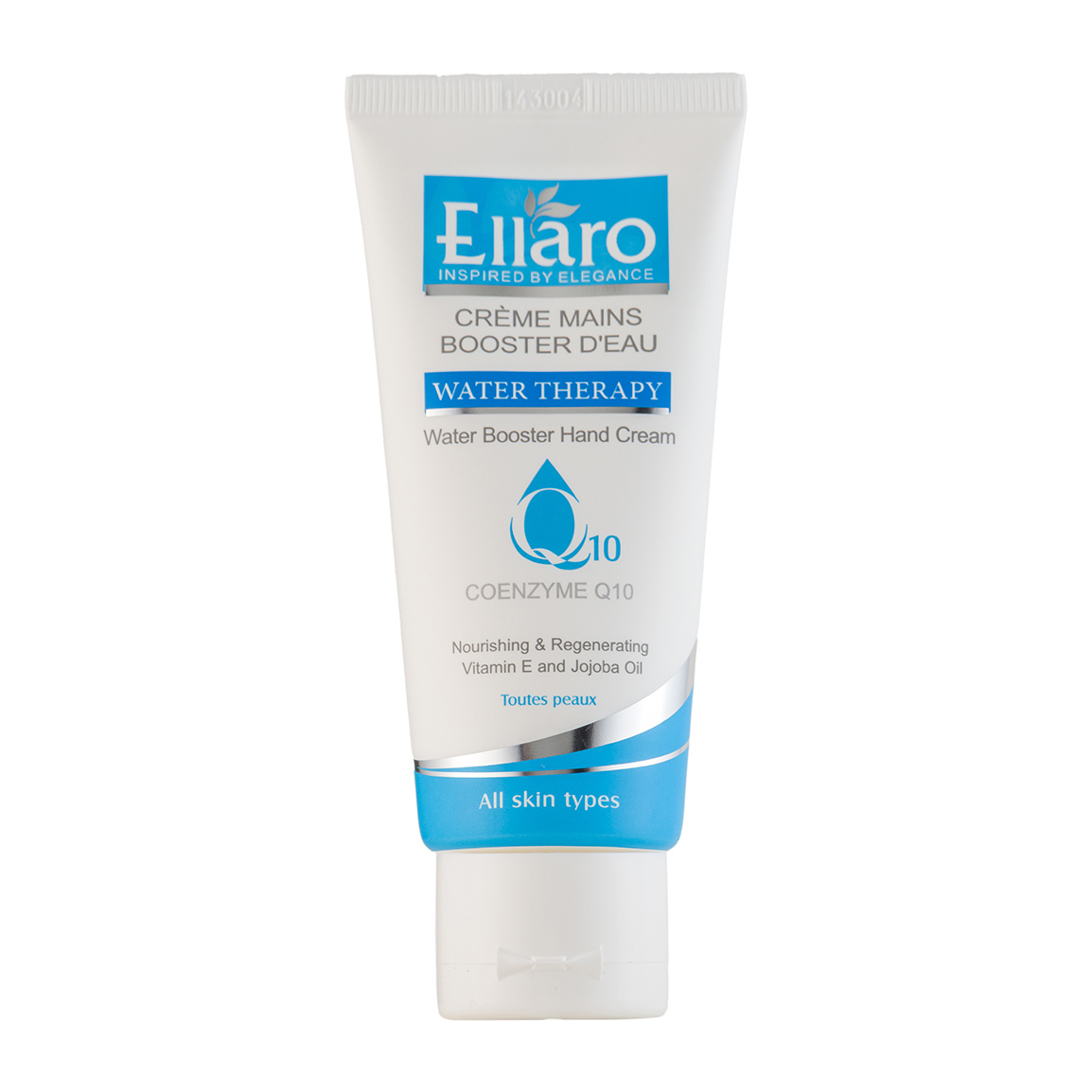 کرم دست آبرسان و تقویت کننده حاوی کوآنزیم Q10 حجم 75میل Ellaro Q10 Water Booster Hand Cream 75ml