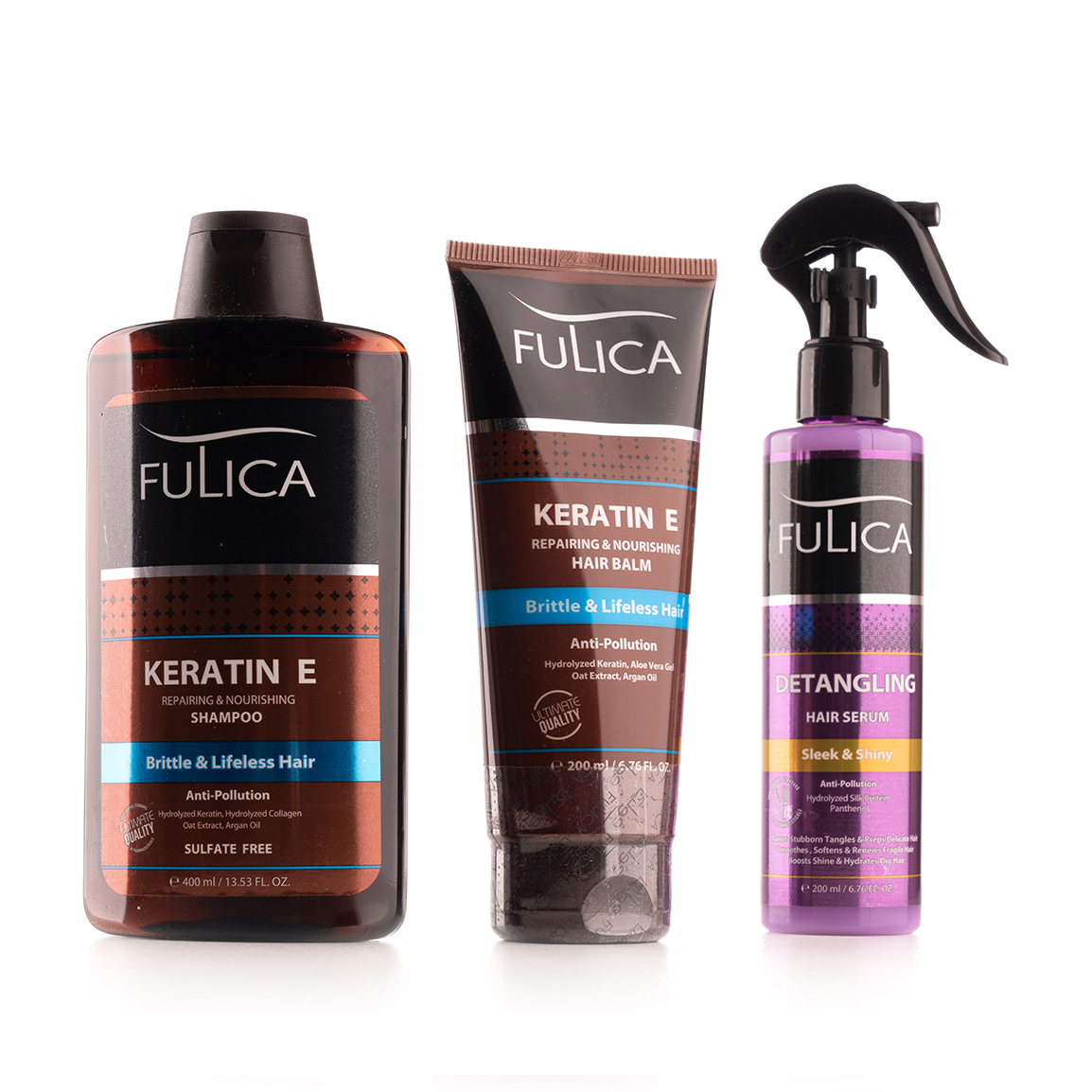 پک مراقبت مو Keratine E Fulica Keratine E Hair Care Pack