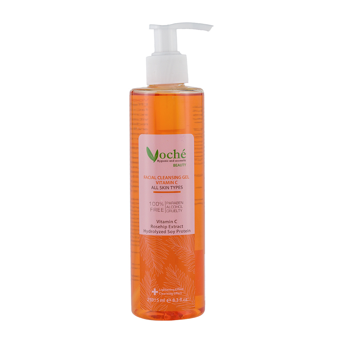 ژل شستشوی صورت حاوی مشتق ویتامین سی حجم 250 میلی لیتر Voche Vitamin C Wash Gel 250ml