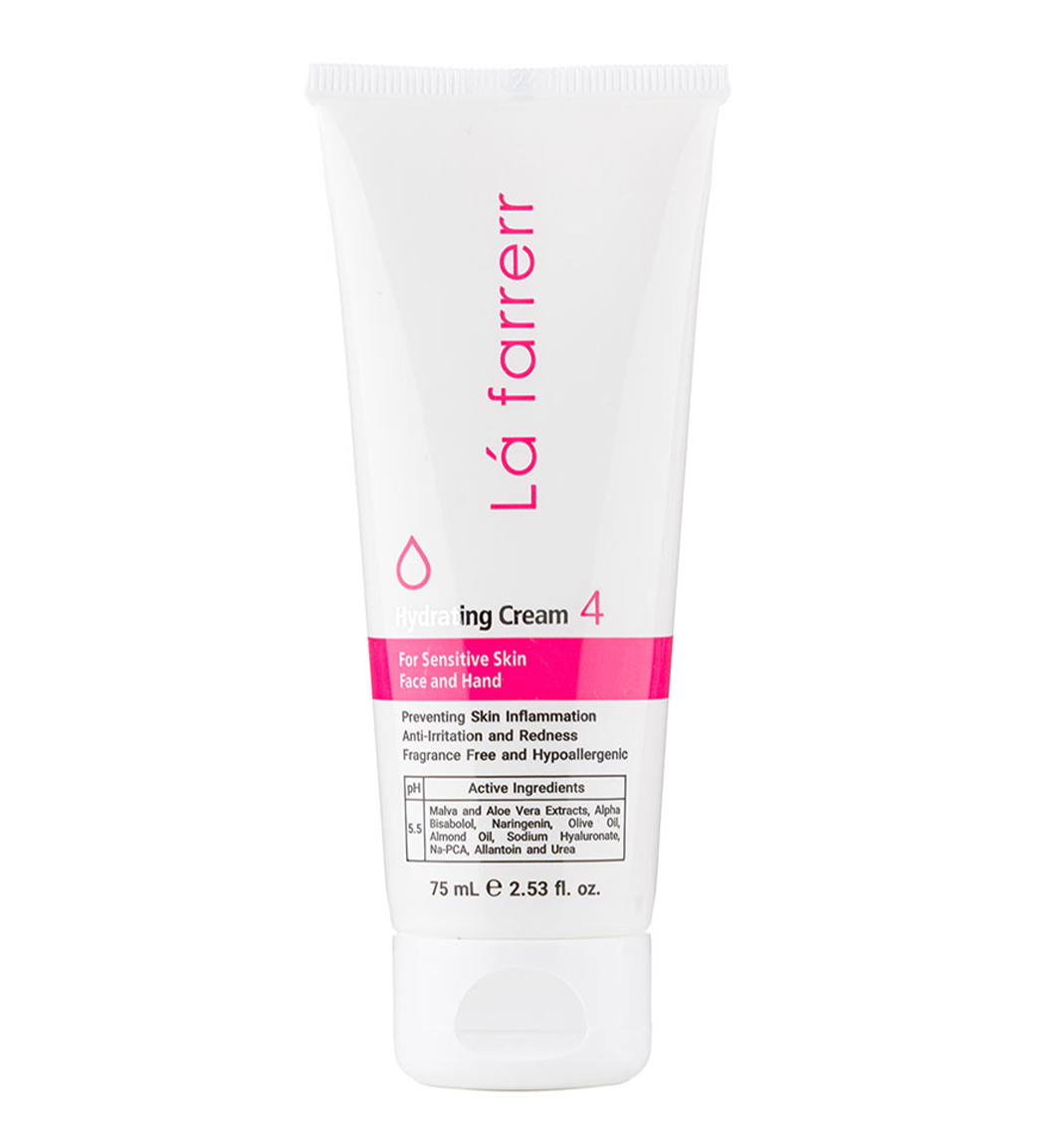 کرم آبرسان دست و صورت مناسب پوست های حساس 75 میلی لیتر Lafarrerr Moisturizing Cream For Sensitive Skin Face And Hand