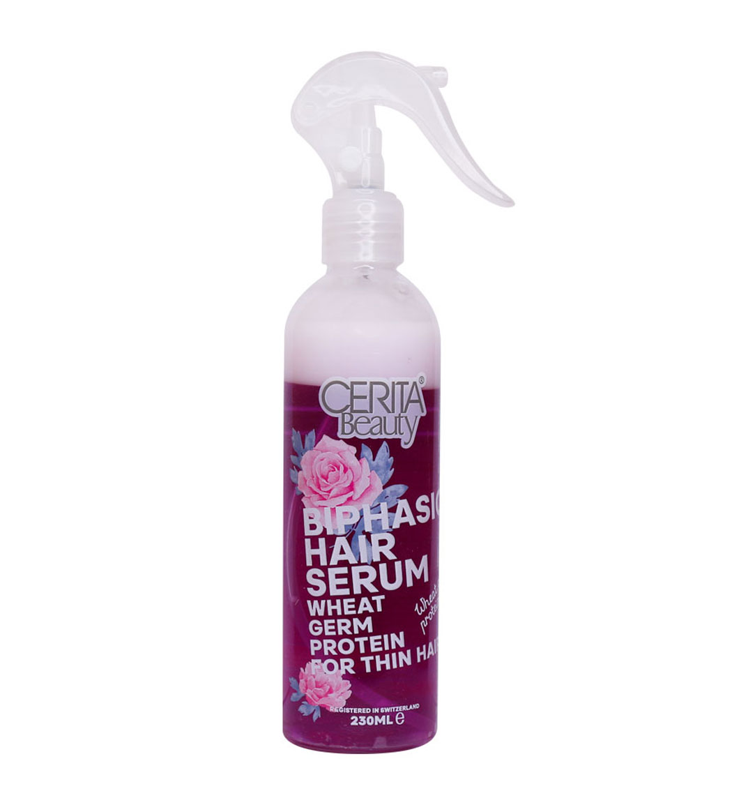 سرم دوفاز محافظ موهای نازک و کم حجم بیوتی Cerita Beauty Biphasic Hair Serum For Thin Hair 230ml