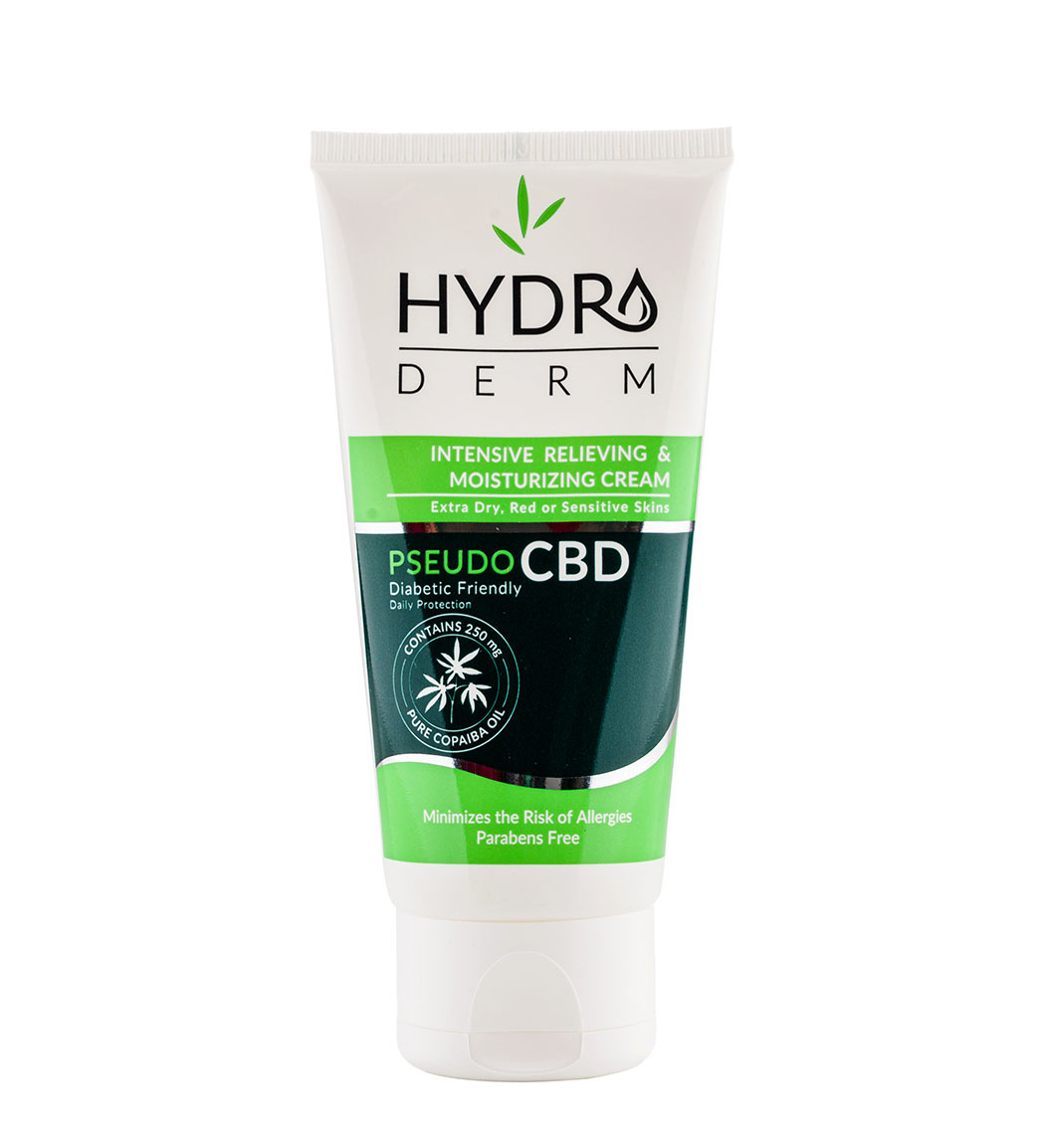 کرم مرطوب کننده قوی مناسب پوست بسیار خشک و حساس CBD حجم 50میل Hydroderm CBD Moisturizing Cream 50ml