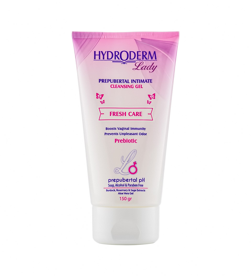 ژل بهداشتی دوشیزگان لیدی فرش کر مخصوص ناحیه واژینال 150 میل Hydroderm Lady Fresh Care Prepubertal Intimate Cleansing Gel 150ml