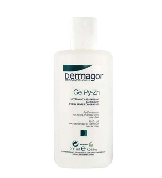 ژل پاک کننده پوست چرب و مختلط Dermagor Py Zn Cleanser Gel 200ml