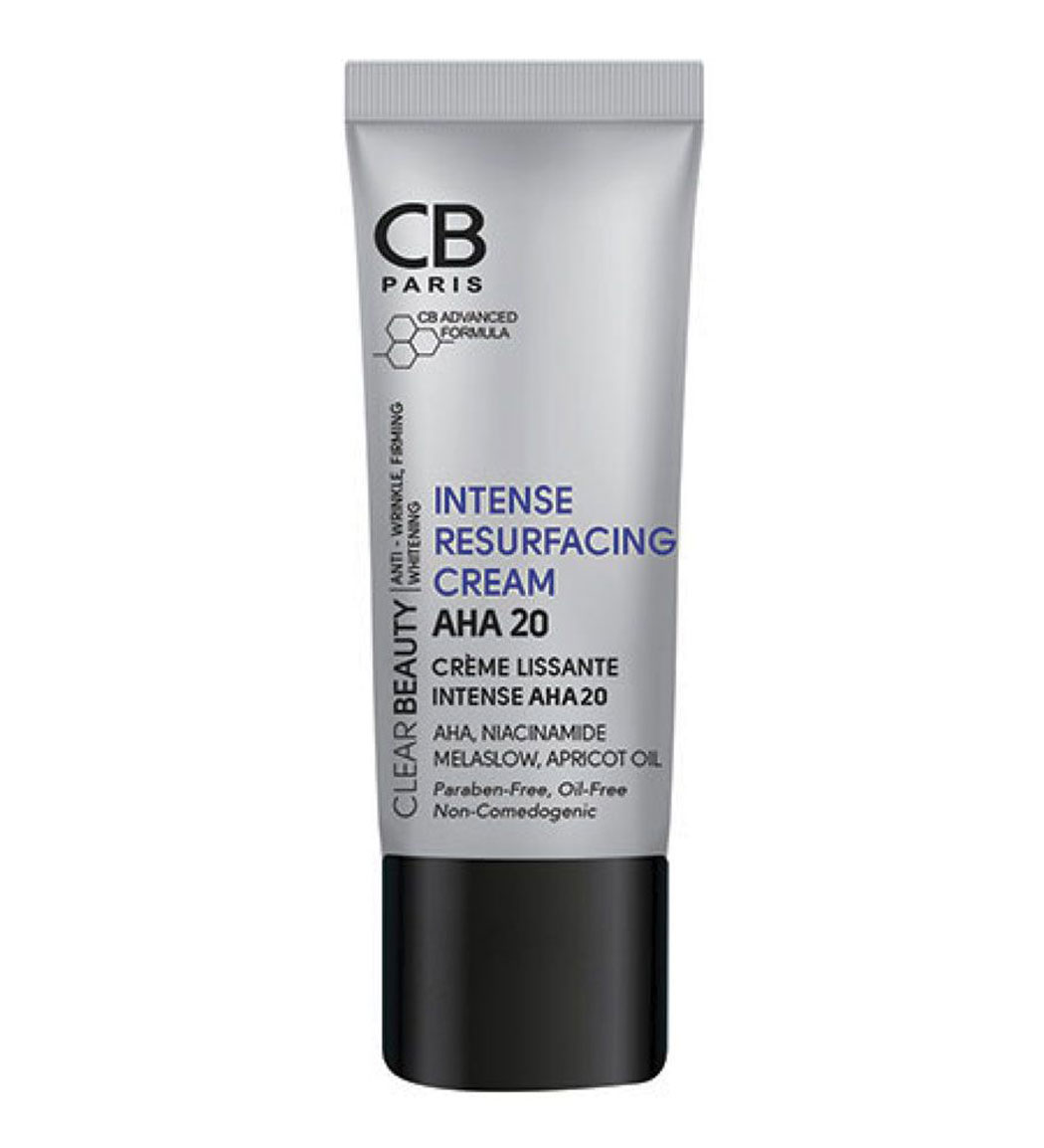 کرم لایه بردار و بازسازی کننده مدل AHA 20 حجم 30میل CB Intense Resrfacing Cream AHA 20