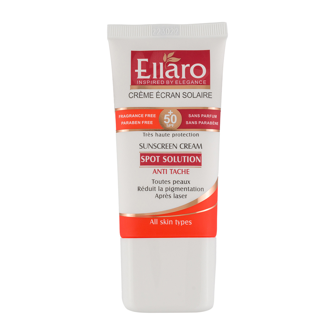 کرم ضد آفتاب و ضد لک 40میل Ellaro Sunscreen Spot Solution