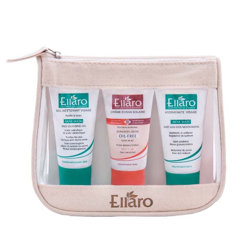 کیت مسافرتی مراقبت پوست چرب Ellaro Travel Kit Oily Skin