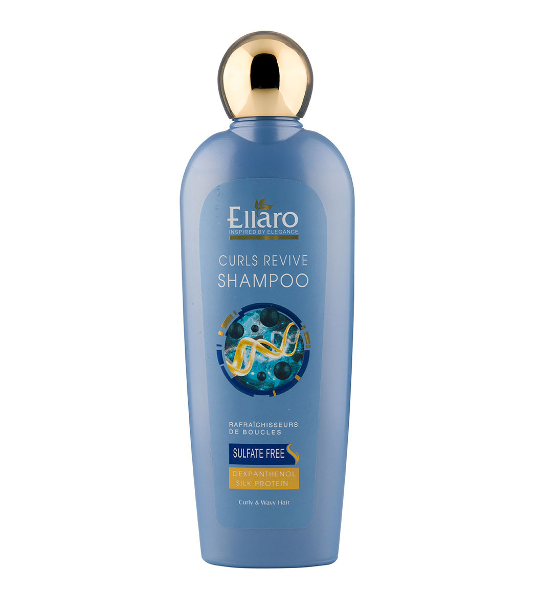 شامپو فاقد سولفات مناسب مو فر و مجعد حجم 300 میل Ellaro Curls Revive Sulfate Free Shampoo 300 ml