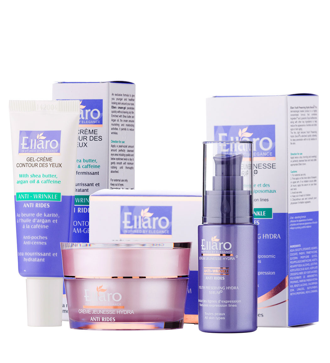 پک بنفش ضد چروک صورت Ellaro Purple Anti Wrinkle Face Pack