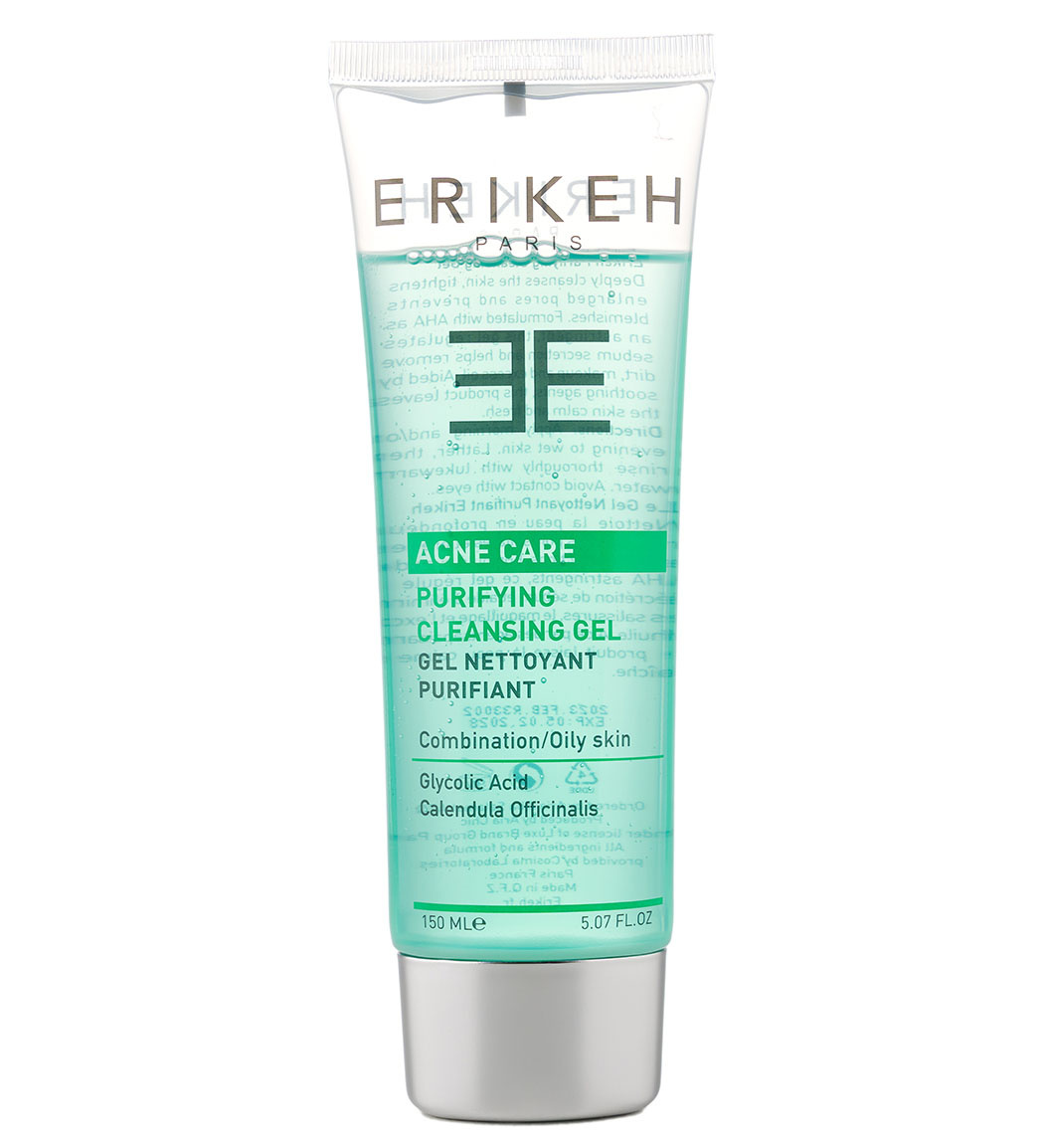 ژل پاک کننده و کنترل کننده چربی پوست حجم 150 میل Erikeh Purifying Cleansing Gel 150 ml