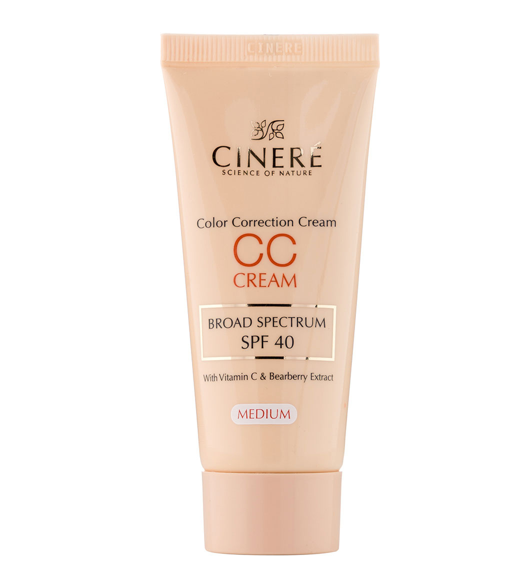 سی سی کرم حاوی اس پی اف 40 حجم 40میل Cinere SPF40 CC Cream 40ml