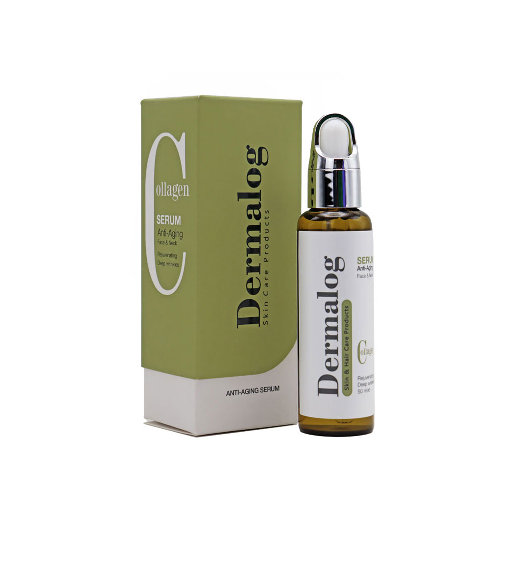 سرم ضد چروک صورت و گردن 50میل Dermalog Anti Aging Serum For Face And Neck 50ml